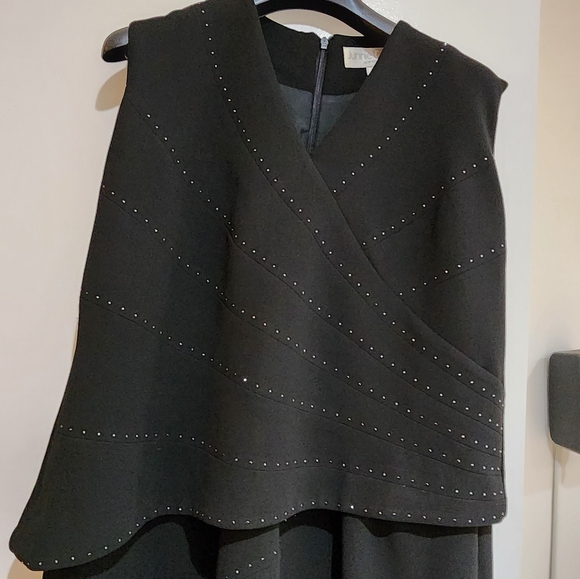 JUNNIE LEIGH SLEEVELESS GOWN AND BOLERO JACKET BLACK SIZE 14 - Picture 9 of 12